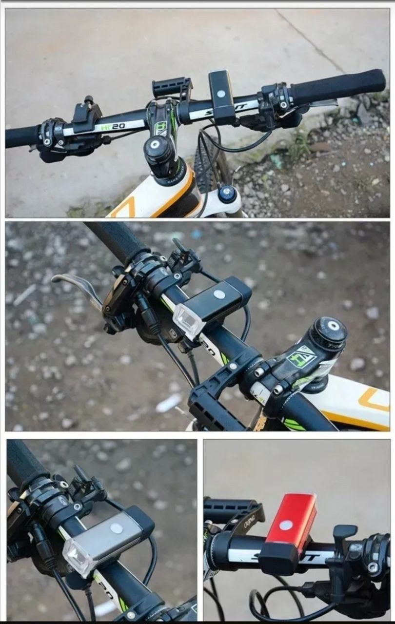 Miniatura 2 de Luz Linterna Recargable Usb Para Bicicle